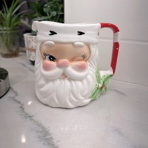 5.5" Vtg Josef Originals Japan Christmas Santa Claus Vase Pitcher Mid Century